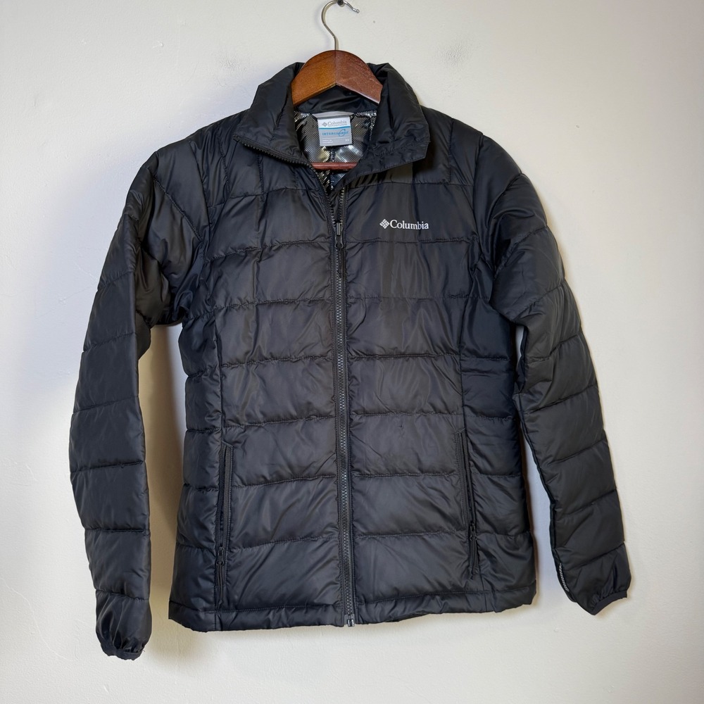 Columbia Powder‎ Lite Interchange Omni-Heat Puffer Jacket Size XS Black